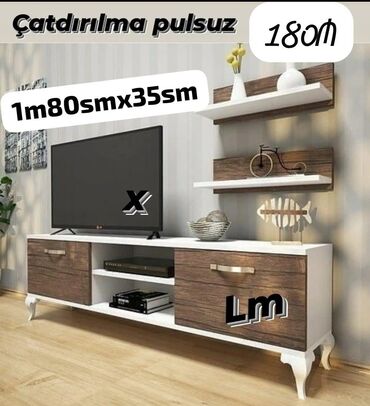 İkimərtəbəli uşaq çarpayıları: _*TV STEND / TV altı*_ *Yeni və sifarişlə* 💥 Qiymət : *180₼*