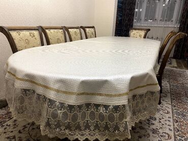 стол кухонный бу: Стол для зала, Б/у, Не раскладной, Овальная, Дерево