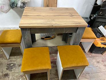 Продаю кухонный стол в комплекте 4 отличные табуретки с супер мягкими — 5