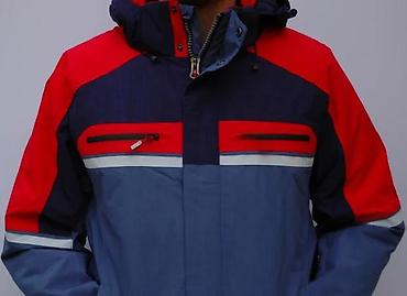 Zimske jakne: Muška zimska jakna sa kapuljačom - Boje: teget, crvena i siva/plava — 14