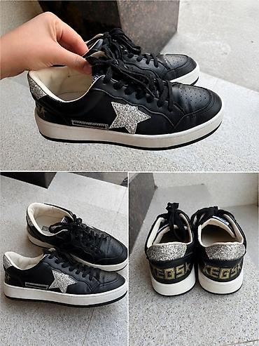 soft shell: Кроссовки, 39.5, 40, Golden Goose, Б/у, цвет - Черный, Самовывоз — 1
