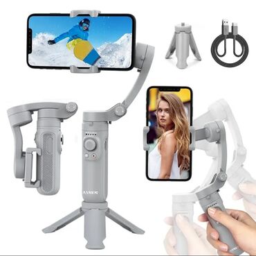Adapterlər: Axnen hq3 gimbal stabilizator yeni̇. Hamar və sabit çəkiliş təmin