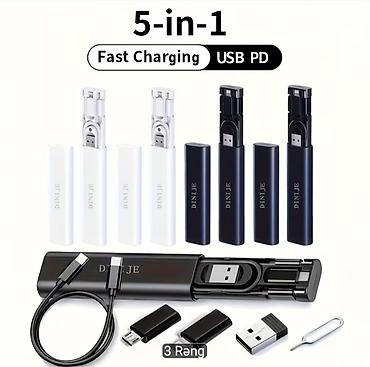 Hicab: Məhsul 1: USB-C sürətli şarj kabelləri dəsti - Miqdar: 3 ədəd - — 8