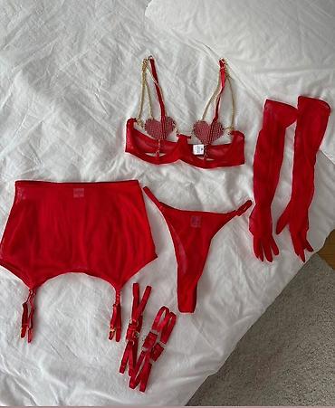 Нижнее белье: Qadın gecə dəsti və lingerie kolleksiyası - Leopard naxışlı 2 hissəli — 3