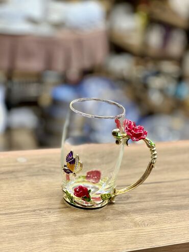 Fincanlar: Fincanlar, rəng - Qızılı, Şüşə, 1 əd, 250 ml, Türkiyə — 6