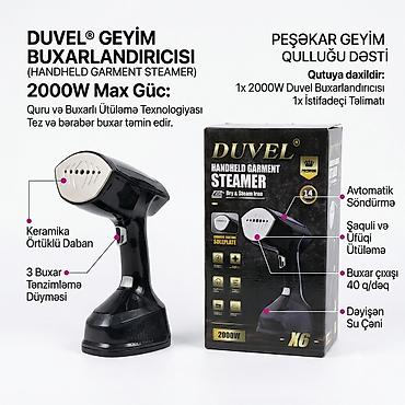 Утюги: №: 7472 Məhsulun adı: Geyim buxarlayıcısı Duvel X6 2000 Vt Brend — 1