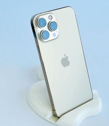 компьютер диагностика: IPhone 13 Pro Max, Колдонулган, 256 ГБ, Matte Gold, Коргоочу айнек, 100 %