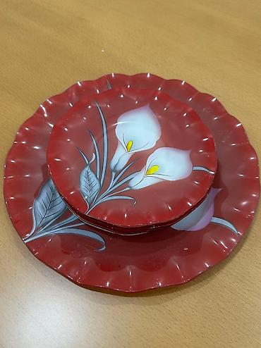 bosqab: Tort və şiriniyyat qabı, rəng - Qırmızı — 3