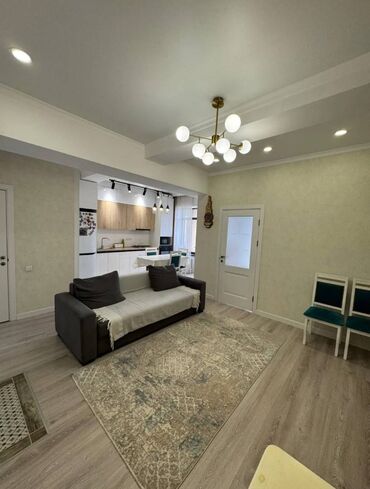 квартира район политеха: 2 бөлмө, 45 кв. м, Элитка, 9 кабат, Евроремонт