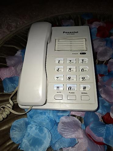 simli: İki ədəd simli masaüstü telefon 1) Posantel KXT-3685 (ağ) - DTMF — 3