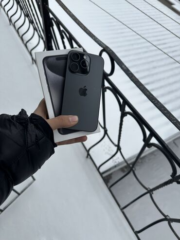 Apple iPhone: IPhone 15 Pro, 128 GB, Black Titanium, Face ID