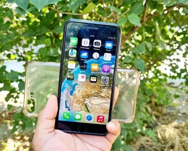 бэушный айфон 7 плюс: IPhone 8 Plus, Колдонулган, 256 ГБ, Кара, Заряддоочу түзүлүш, Коргоочу айнек, Кабель, 100 %