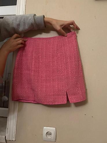 basqa: Shein qadın dəsti – qısa tweed pencək və mini ətək - Rəng: parlaq — 2