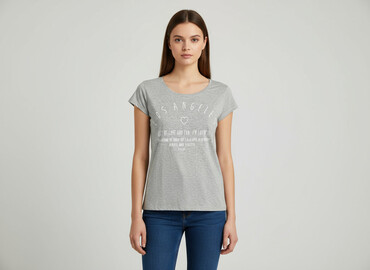 koszulki ze śmiesznymi nadrukami: Sinsay, Футболка жіноча, розмір S