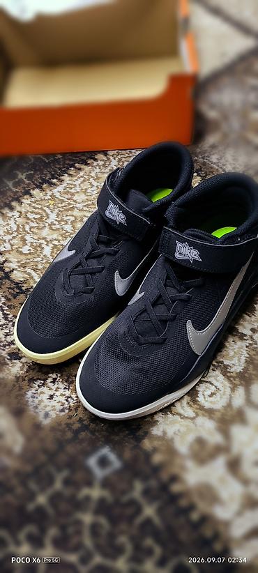 кыргызча кийимдер: Кроссовки Nike для детей/подростков - Цвет: черный с серебристыми — 3