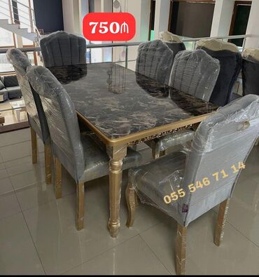 Masa və oturacaq dəstləri: Qonaq otağı üçün, Yeni, 6 stul lalafo.az -da Masa və oturacaq dəstləri: Qonaq otağı üçün, Yeni, 6 stul