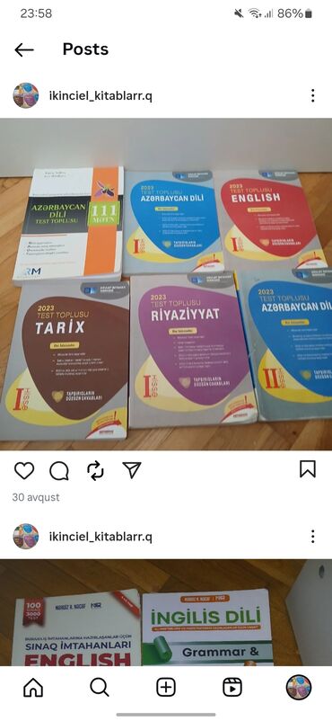Sirena Motors: Abituriyent və məktəblilər üçün hazırlıq vəsaitləri dəsti Paketə