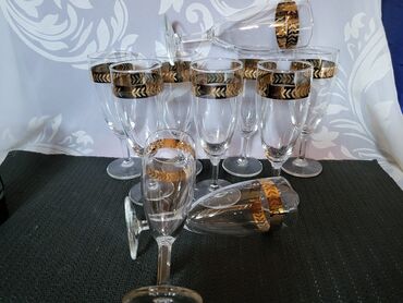 Čaše: Case kristal za vino 10kom.,iz 70ih. Case perfektne,sve na njima — 8