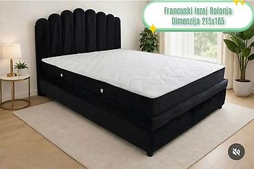 rucice za ormane: Francuski ležaj Bolonja – dimenzija 215 x 165 cm - Moderan — 1