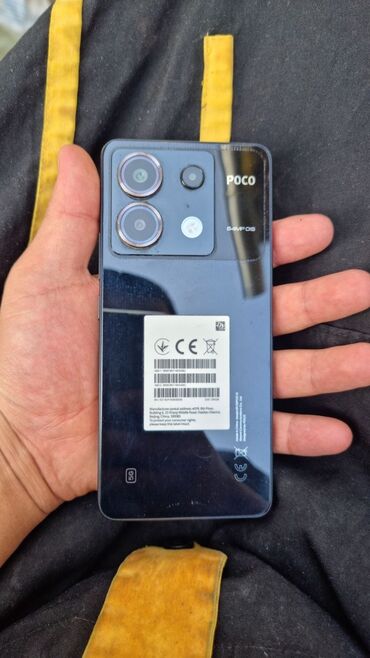 цум бишкек телефоны айфон: Poco X6, Колдонулган, 256 ГБ, түсү - Кара, 2 SIM