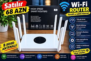gigamax limitsiz internet: Wi‑Fi Router – sürətli və sabit internet Xüsusiyyətlər: - Sürət: 1200 — 1