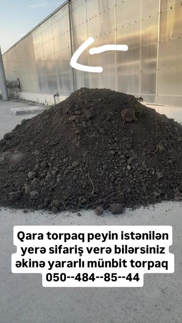 Навоз: Qara torpaq peyin müştərilər tərəfindən sifariş edilə bilər. Bu münbit