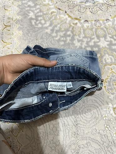 джинсы шорты: Детские джинсовые шорты Moda Lora. - Размер: 116. - Материал: плотный — 2