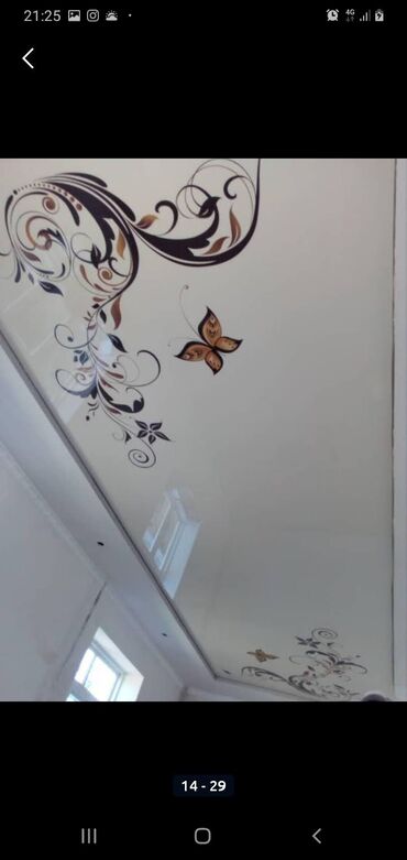 Натяжной потолок: Натяжной потолок Матовое, Глянцевое, 3D потолки Демонтаж, Монтаж, Бесплатная консультация — 25