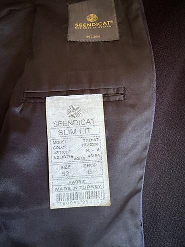 келме двойка: Мужской костюм-тройка SEENDICAT, модель 7770077, посадка Slim Fit — 3
