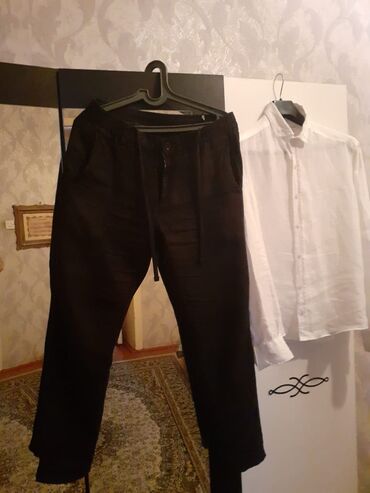 dəri geyim: Рубашка Massimo Dutti, XL (EU 42), цвет - Белый
