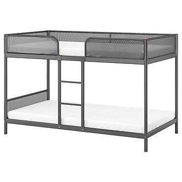 Мебель: IKEA, Двухъярусная металлическая кровать для детской комнаты. И 2 — 1