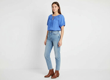 koszula niebieska hm: H&M, Women's blouse, size M