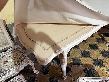 study table: Стол и стул для зала, Б/у, Платная доставка, Самовывоз, Бесплатная доставка, цвет - Белый — 2