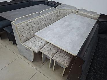 silver kitchen: Кухонный мягкий уголок, Новый, ЛДСП, цвет - Серый — 1