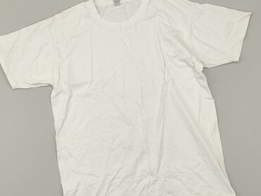 białe t shirty v neck: T-shirt, M, stan - Dobry