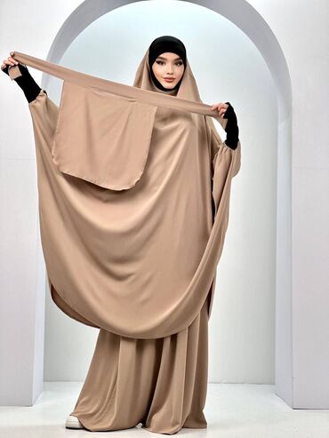 платье мусульманский: Повседневное платье, Made in KG, Осень-весна, Длинная модель, Шелк, Оверсайз, 2XL (EU 44), 3XL (EU 46), 4XL (EU 48)