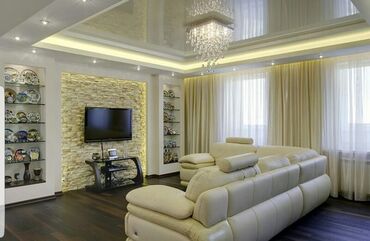 Натяжной потолок: Натяжной потолок 3D потолки, Глянцевое, Матовое — 30