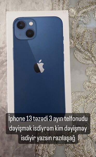 apple iphone 5s 16gb: IPhone 13, 128 GB, Mavi, Sənədlərlə, Hissə-hissə ödəniş