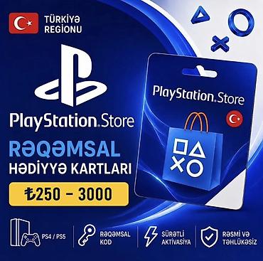 Видеоигры и приставки: PlayStation Store rəqəmsal hədiyyə kartları – Türkiyə regionu - — 1