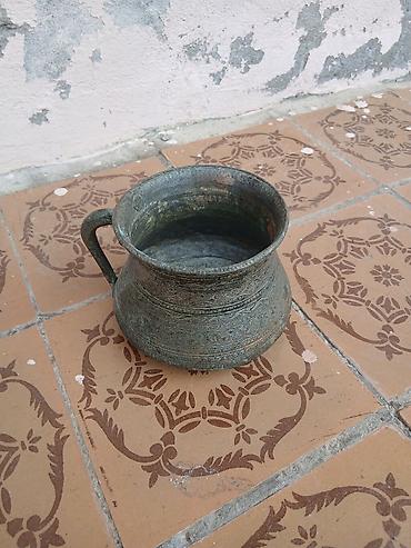 Qədimi Mis qab – oyma naxışlı, qulplu 1900 il - Material: tökmə mis -