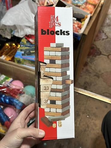 развивающие игры для детей: Настольная игра «Башня» (Blocks) — набор из 54 деревянных брусков. - — 1