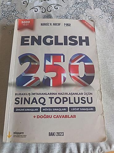 serpme tor satilir: English 250 Sınaq Toplusu TƏZƏDİR, İSTIFADƏ OLUNMAYIB — 2