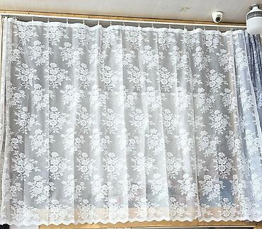 Pərdə və tüllər: Tül pərdə dəsti - Material: nazik, şəffaf tül (poliestr əsaslı) — 1