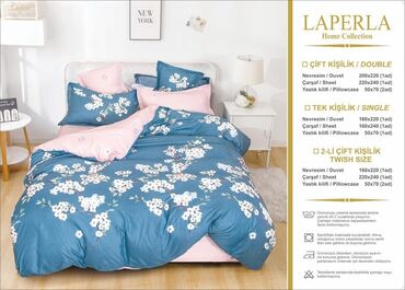 Pastel dəstləri: Laperla yataq dəsti. Parça pambıqdır Ölçü tək nəfərlik Çxol 160*220 — 4