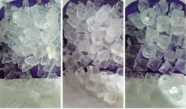 прозрачная: Три вида пищевого льда для напитков. Лёд для охлаждения лимонадов и