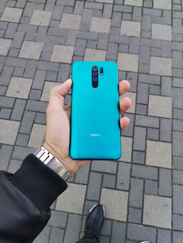 Xiaomi: Xiaomi Redmi 9, 32 GB, rəng - Yaşıl, 
 Düyməli, Barmaq izi, Face ID