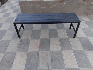 Skameykalar, lavoçkalar: Metall karkaslı skamya - Dizayn: Düz xəttli, arxalıqsız, 4 taxtalı — 19