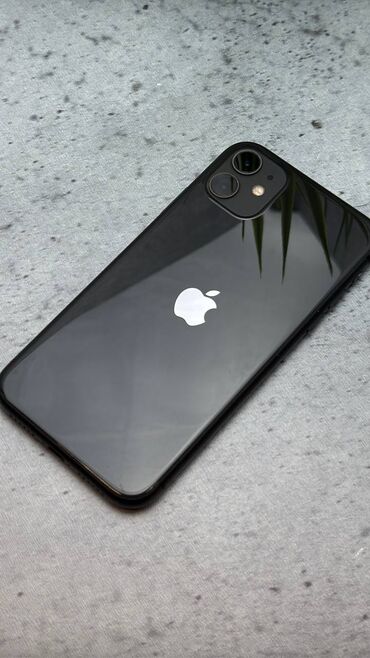 айфон 11 колдонулган: IPhone 11, Колдонулган, 128 ГБ, Кара, 76 %