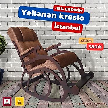 Kreslolar: Yeni, Kreslo-kaçalka, Kredit yoxdur, Şəhərdaxili pulsuz çatdırılma — 4