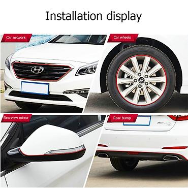 avtomobil diski: Avtomobil üçün dekorativ rim/trim lent – 8 metr Məhsul təsviri: - — 4